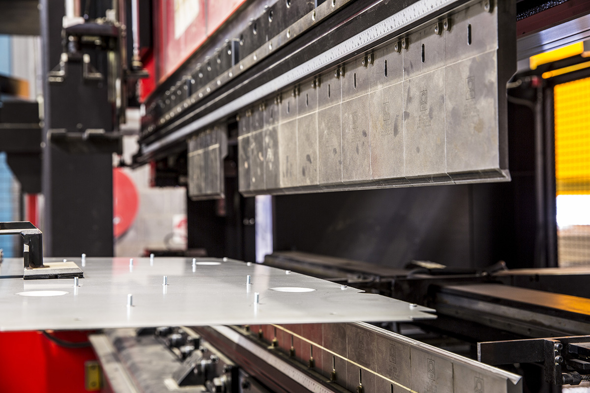 Sheet Metal folding machine at the FORM2000 factory in Melbourne